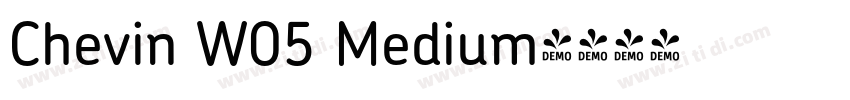 Chevin W05 Medium字体转换
